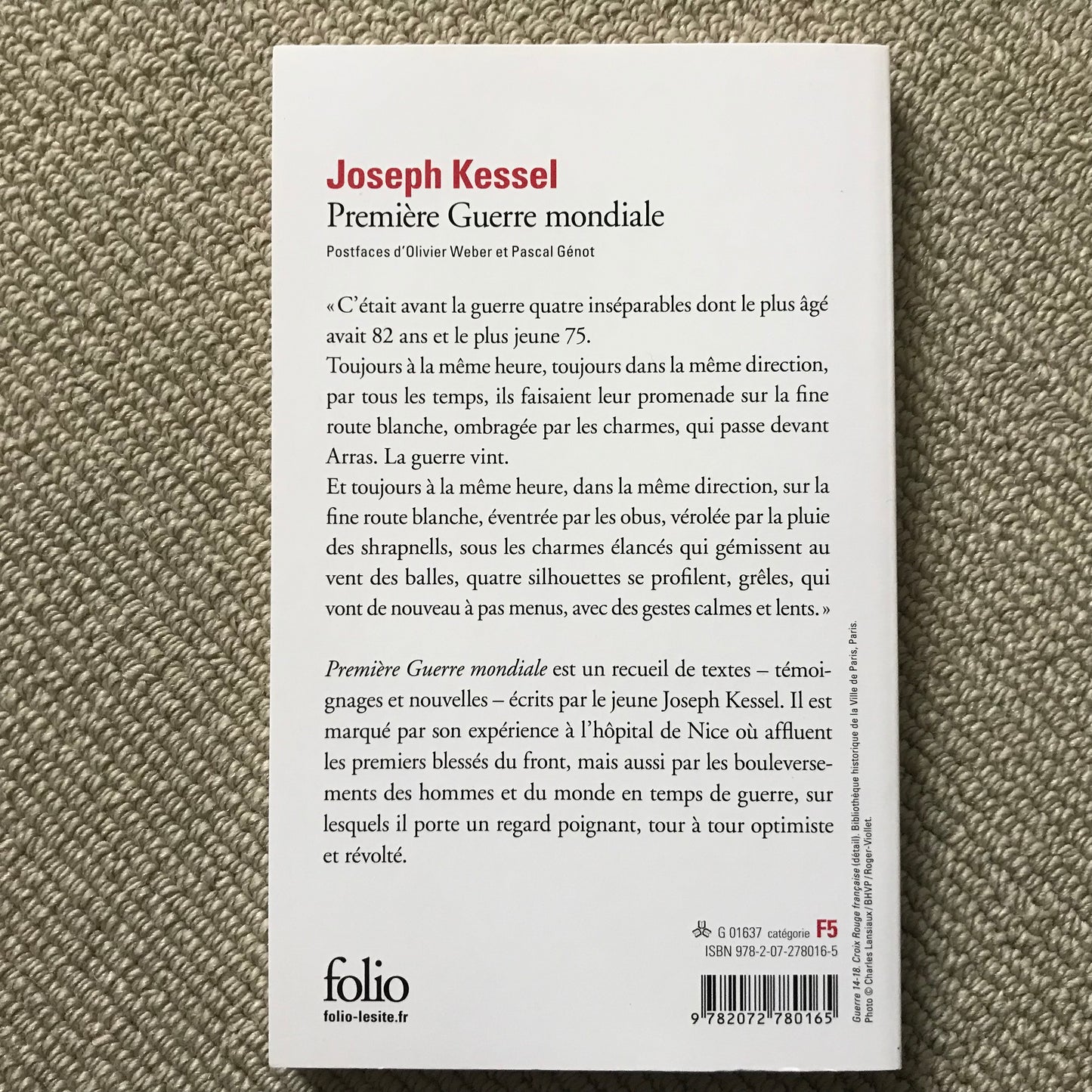 Kessel, Joseph - Première guerre mondiale