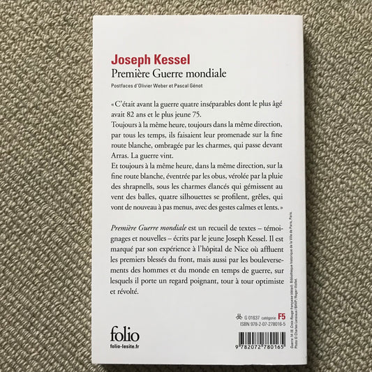 Kessel, Joseph - Première guerre mondiale