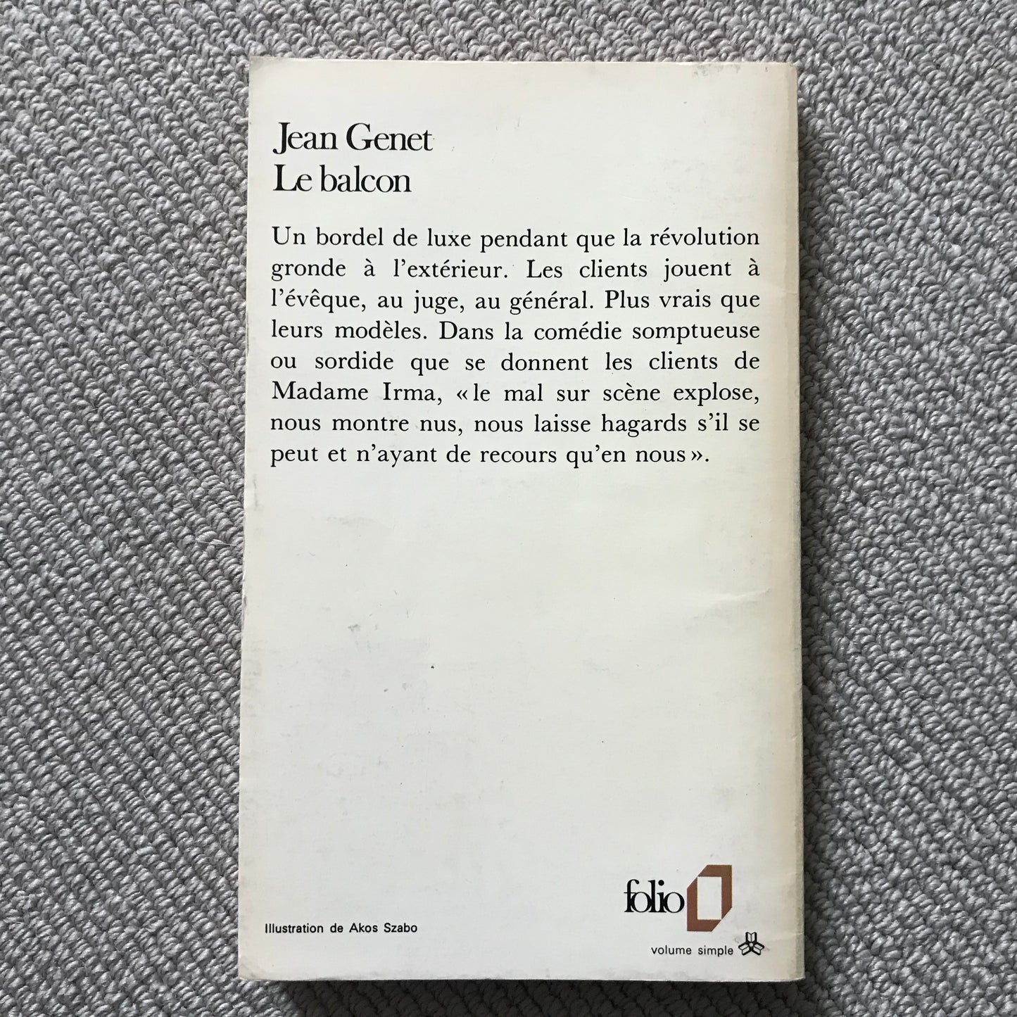 Genet, Jean - Le balcon