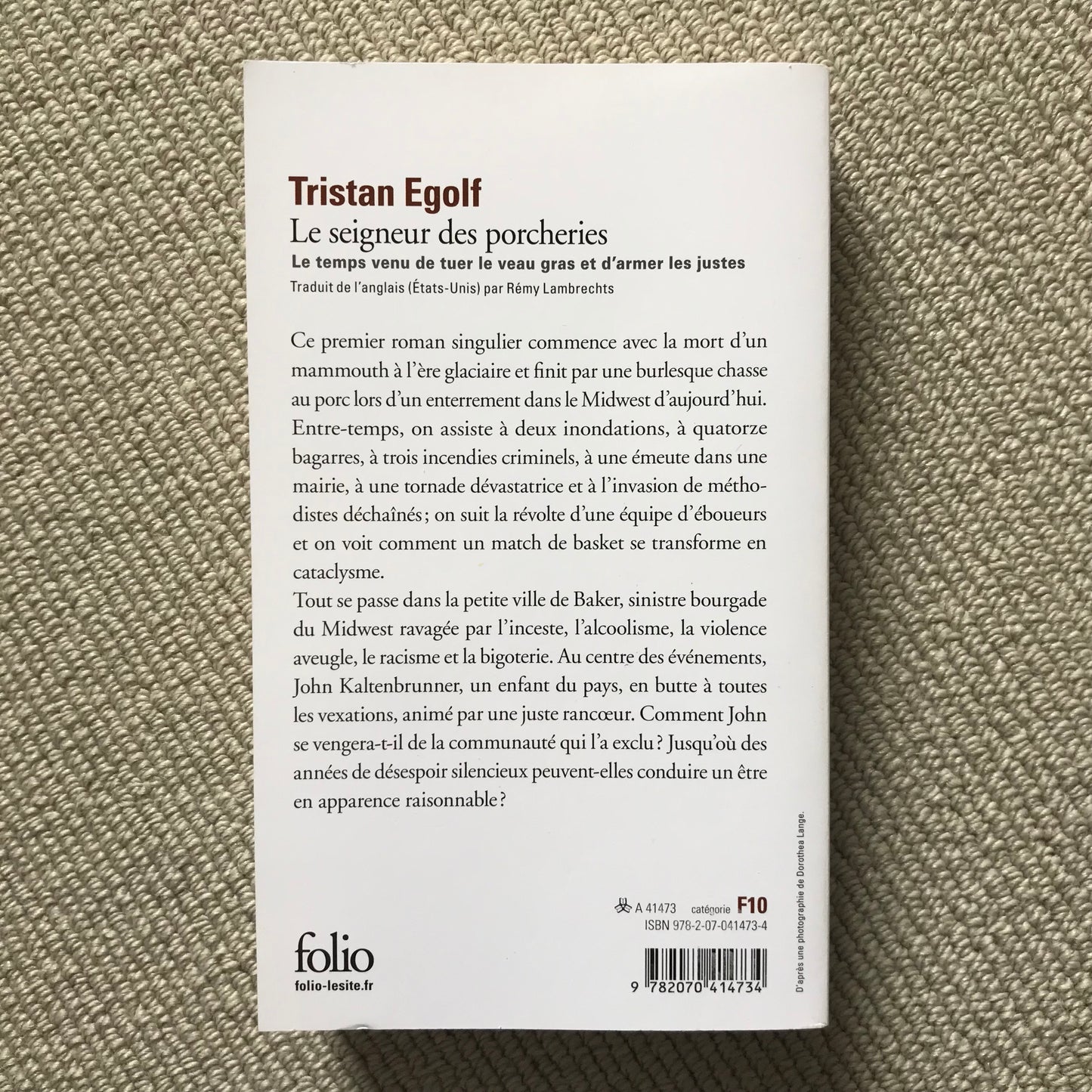 Egolf, Tristan - Le seigneur des porcheries