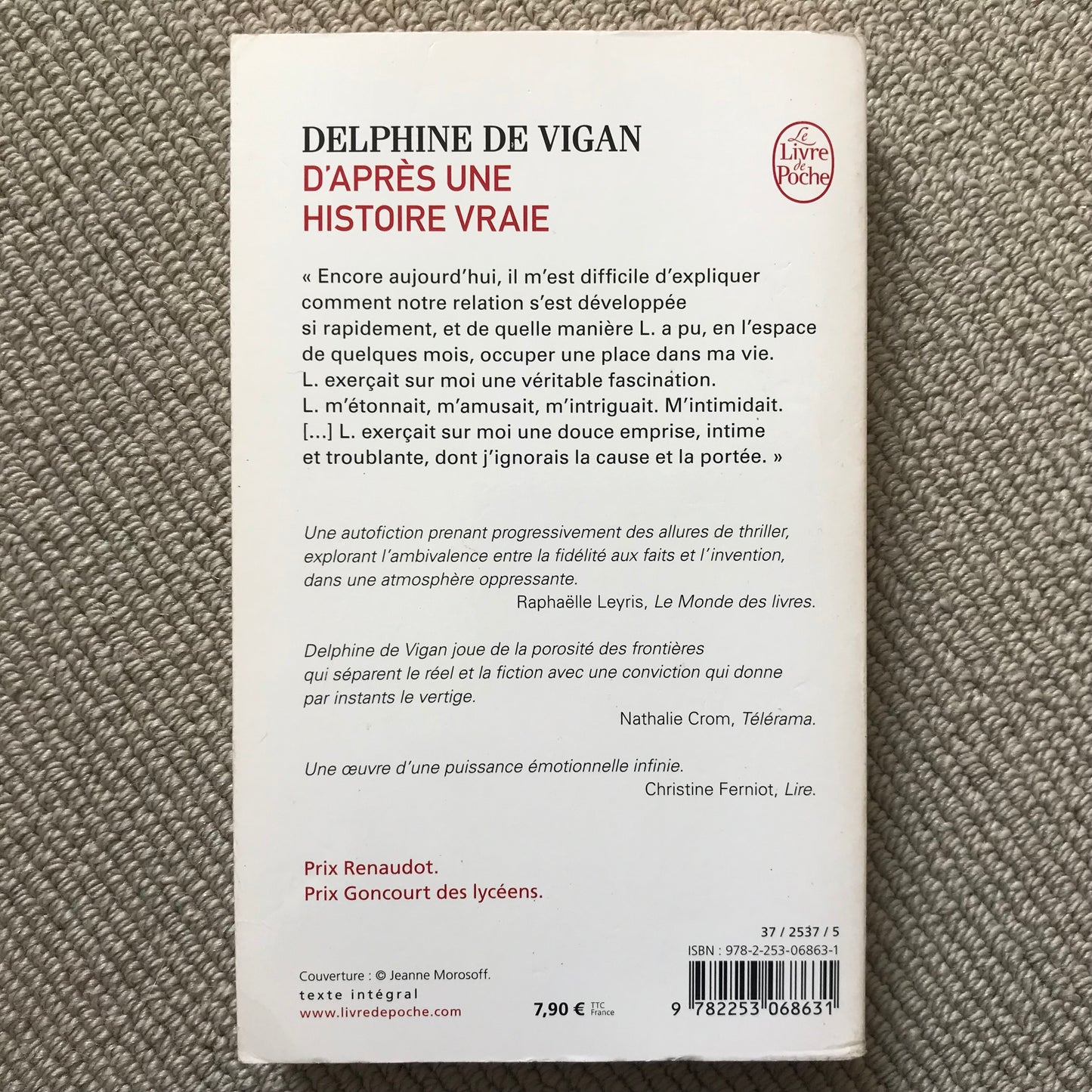 Vigan de, Delphine - D’après une histoire vraie