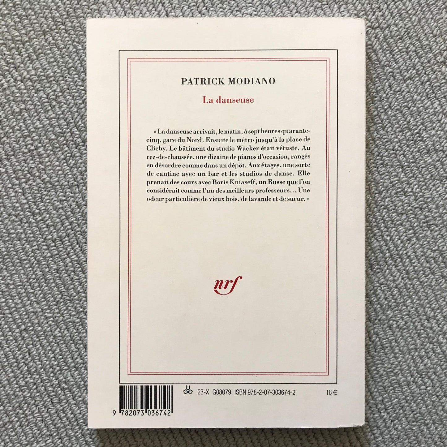 Modiano, Patrick - La danseuse