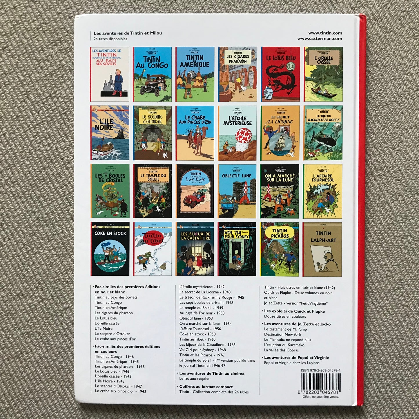 Tintin T20, Tintin au Tibet - Hergé