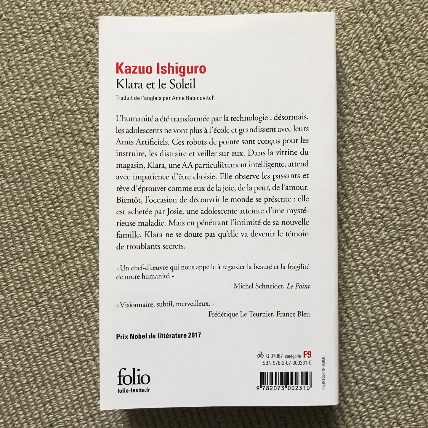 Ishiguro, Kazuo - Klara et le soleil