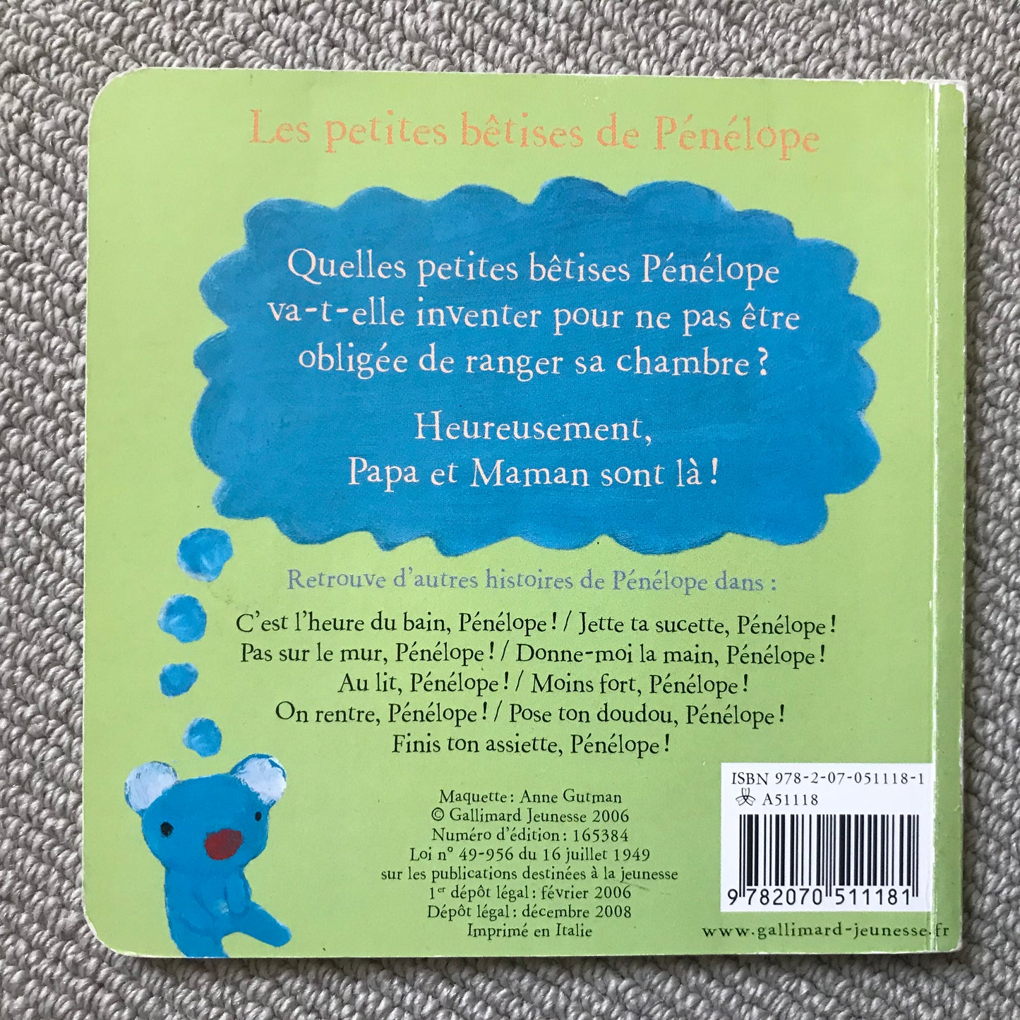 Range ta chambre, Pénélope ! - A. Gutman & G. Hallensleben