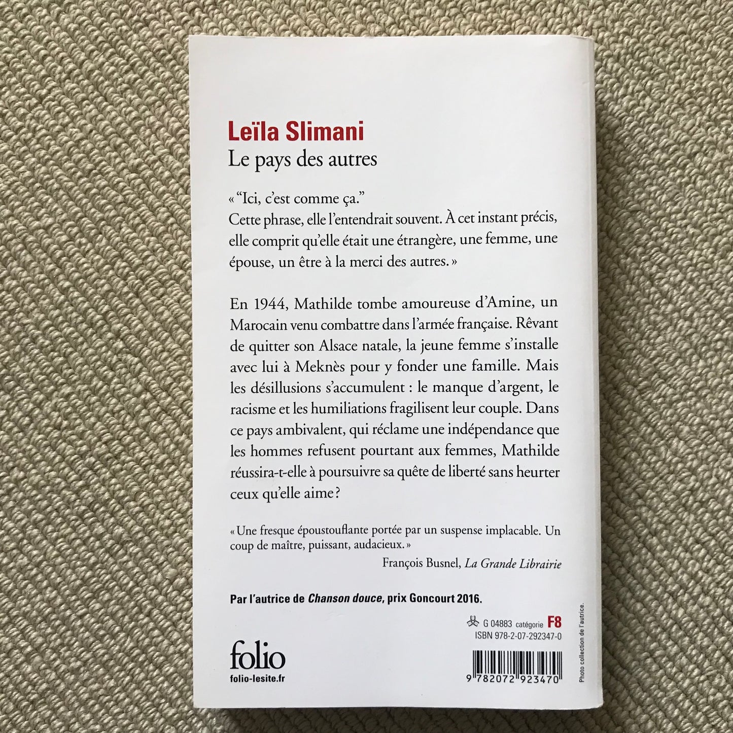 Slimani, Leïla - Le pays des autres