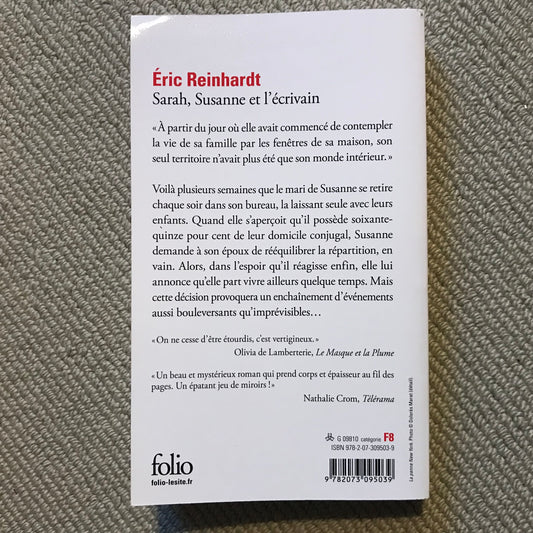 Reinhardt, Eric - Sarah, Suzanne et l’écrivain