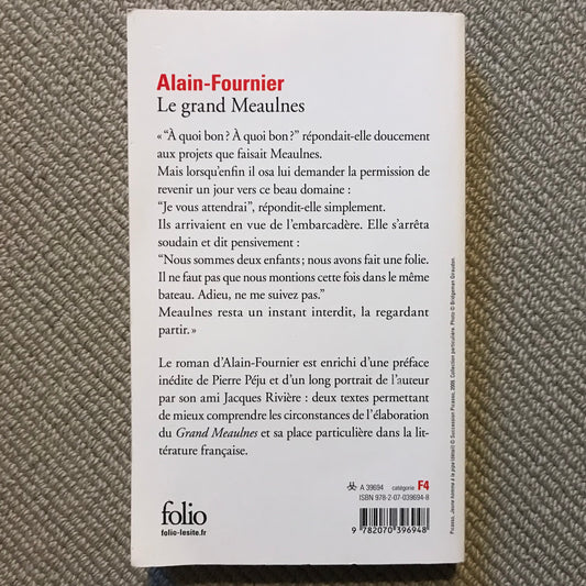 Alain-Fournier - Le grand Meaulnes