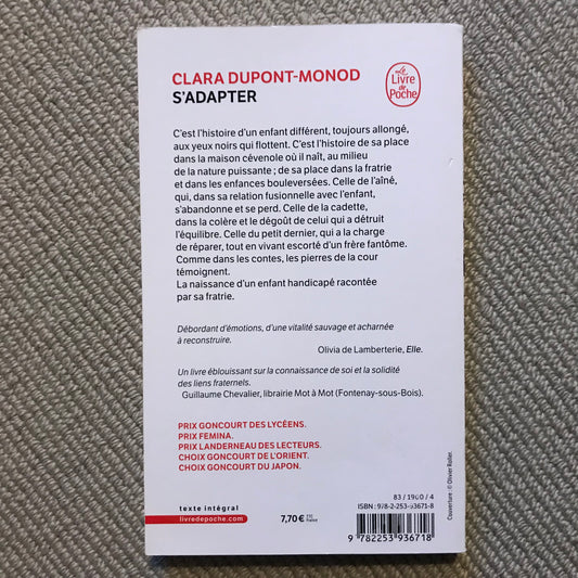 Dupont-Monod, Clara - S’adapter