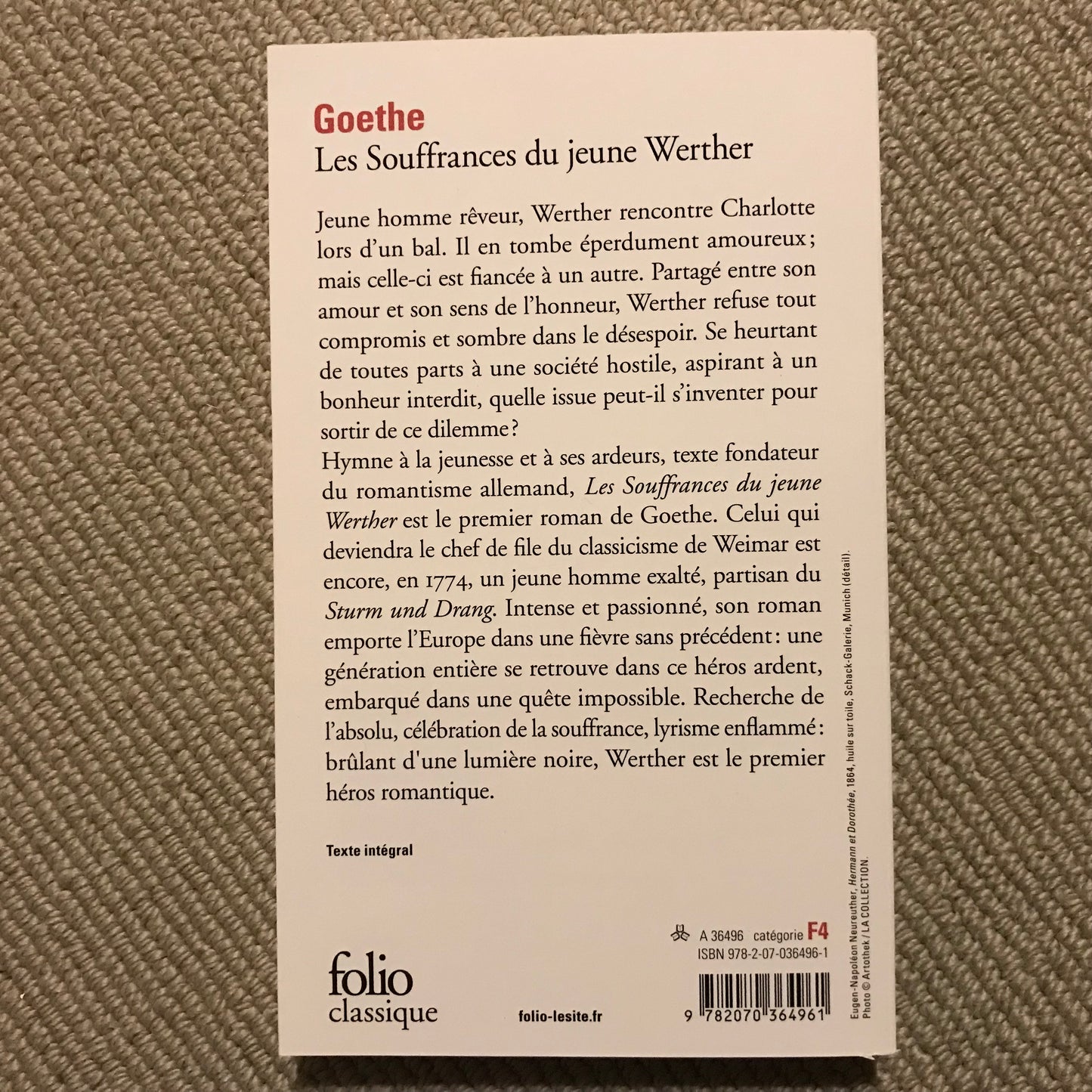 Goethe - Les souffrances du jeune Werther