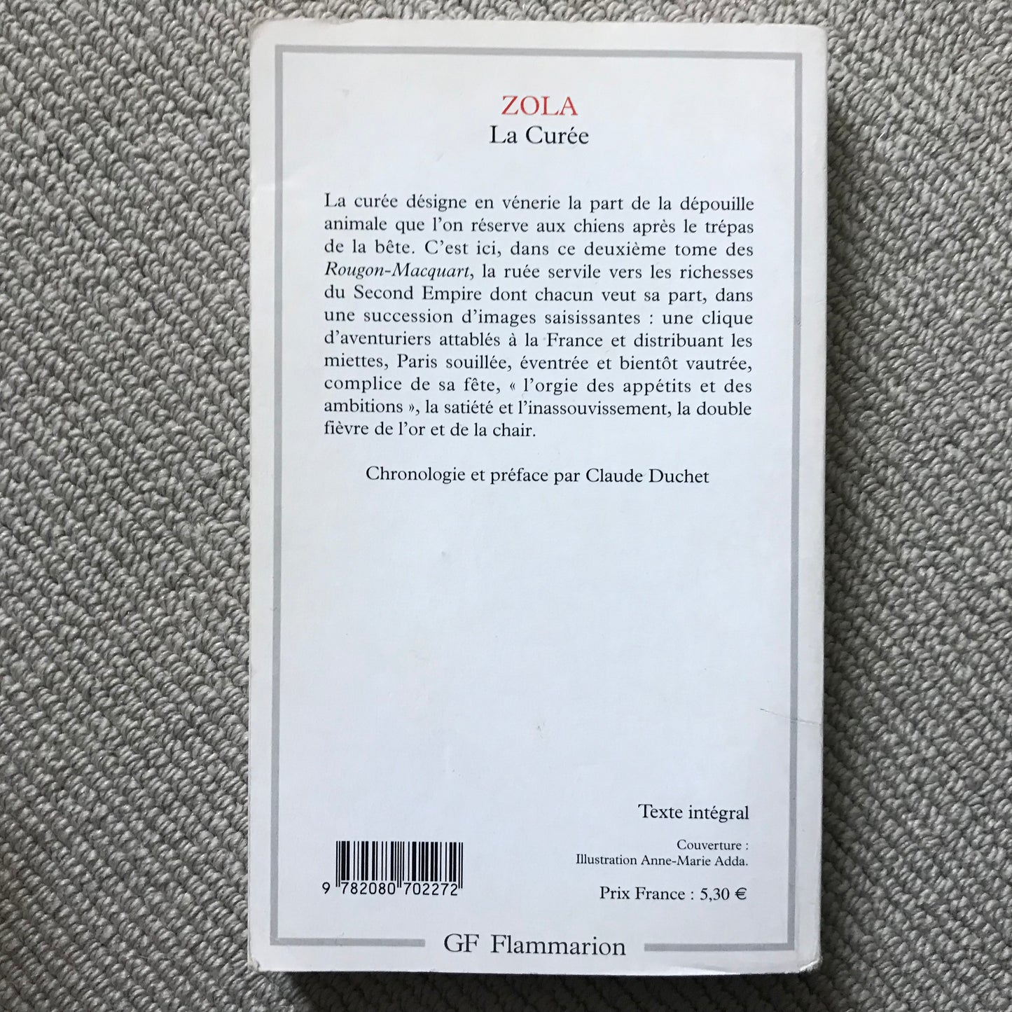 Zola, Emile - La curée