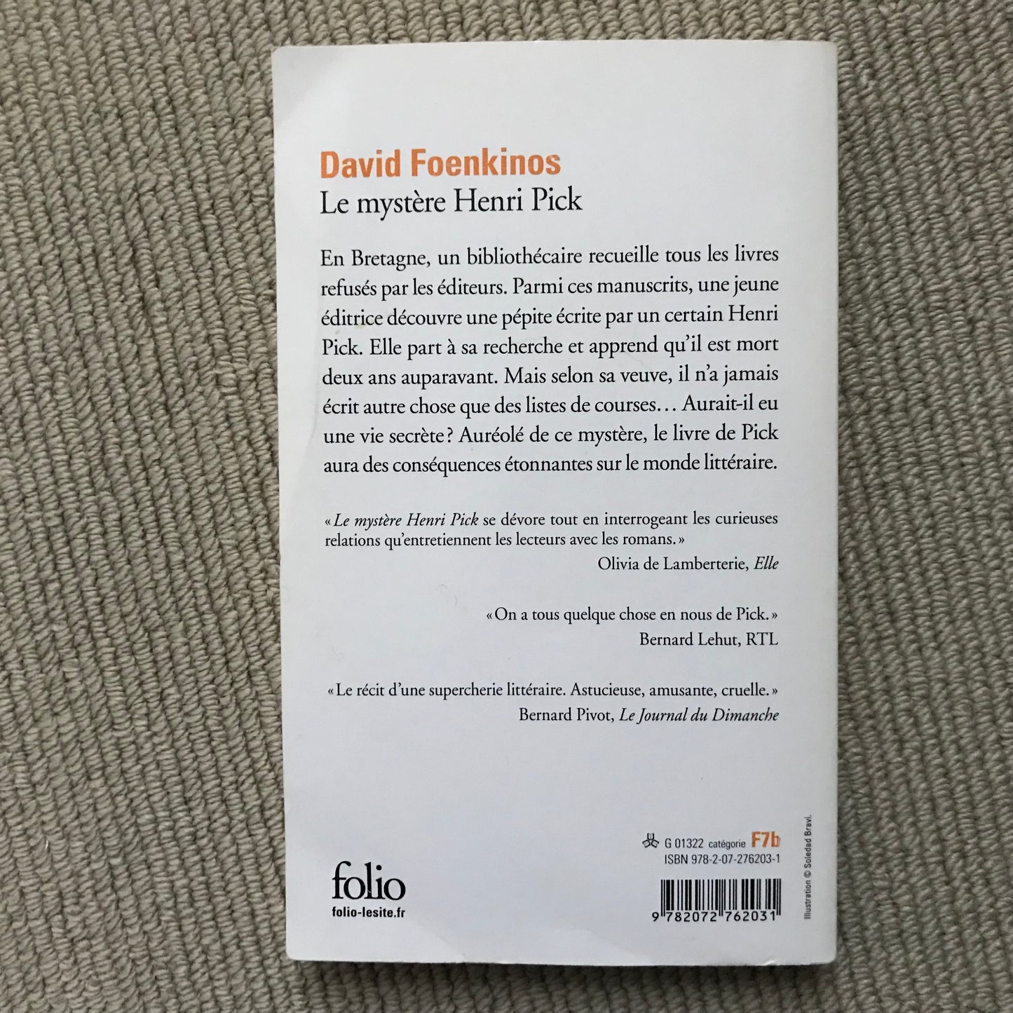 Foenkinos, David - Le mystère Henri Pick