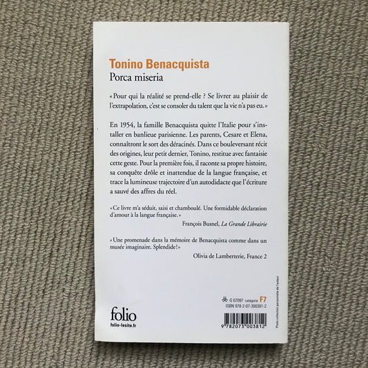 Benacquista, Tonino - Porca miseria