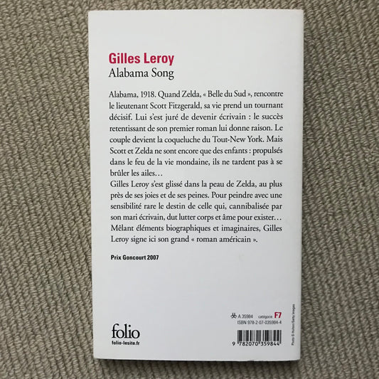 Leroy, Gilles - Alabama song