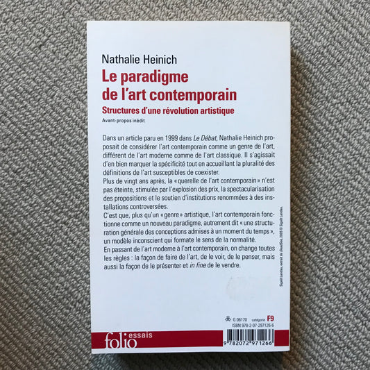 Heinich, Nathalie - Le paradigme de l’art contemporain