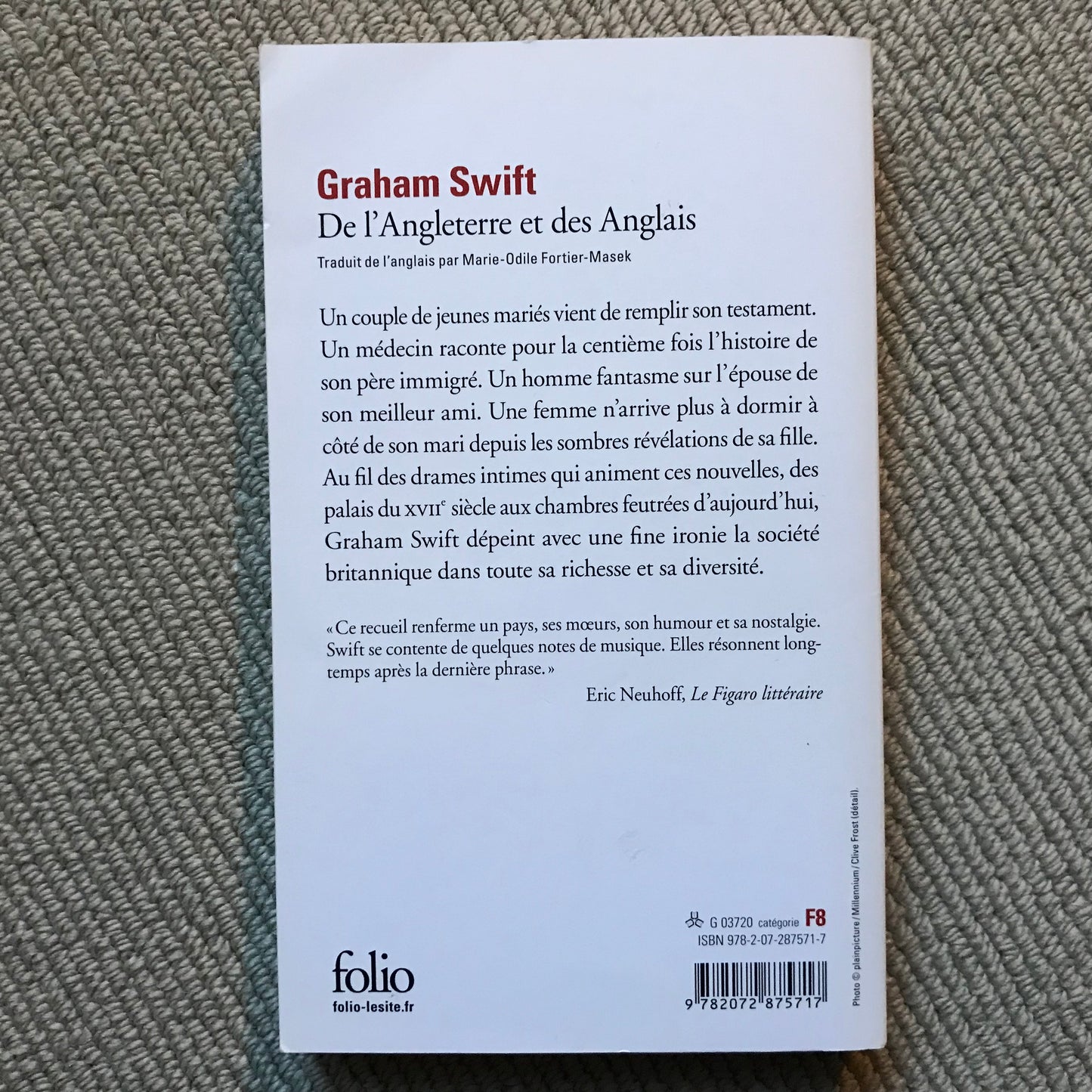 Swift, Graham - De l’Angleterre et des Anglais