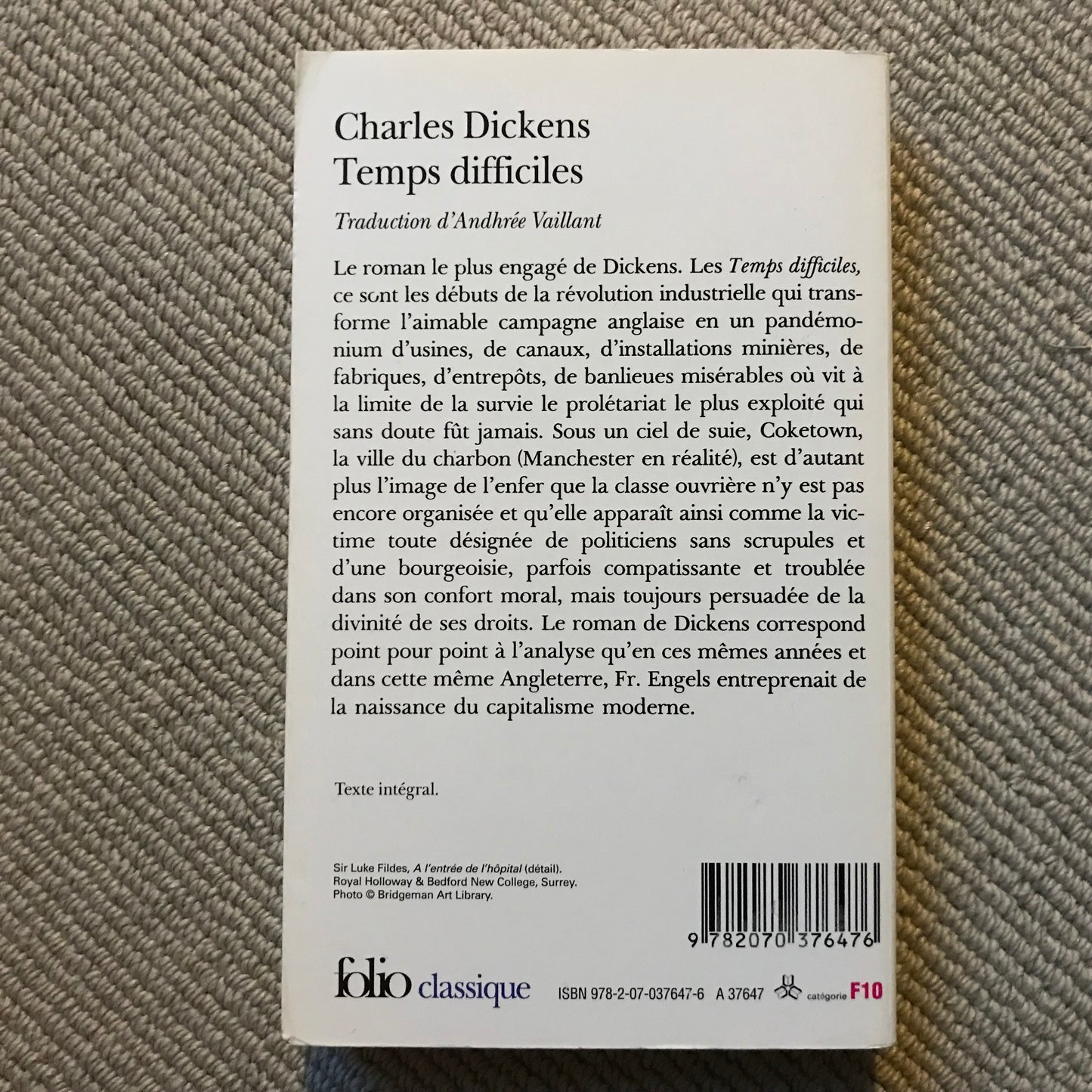 Dickens, Charles - Temps difficiles