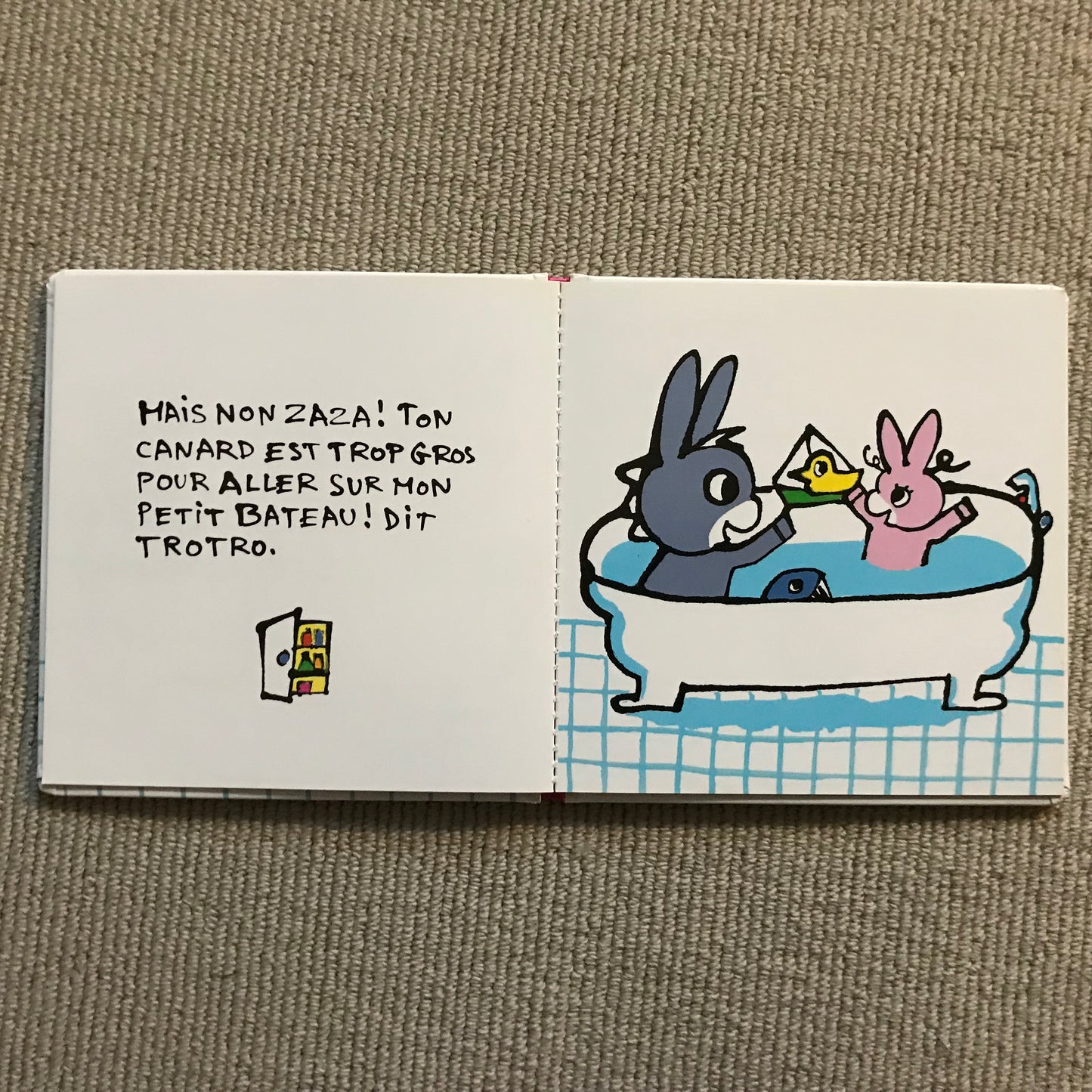 Trotro et Zaza prennent leur bain