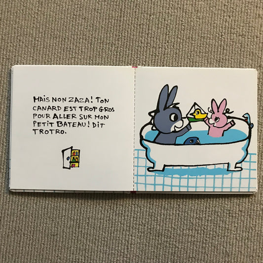 Trotro et Zaza prennent leur bain