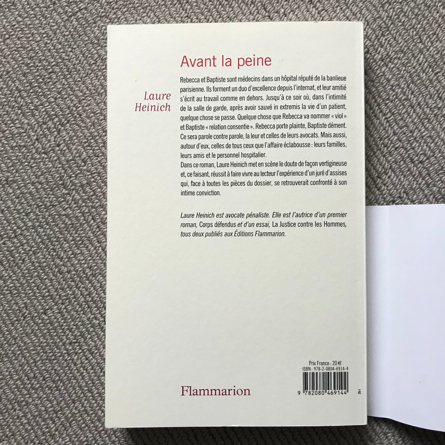 Heinich, Laure - Avant la peine