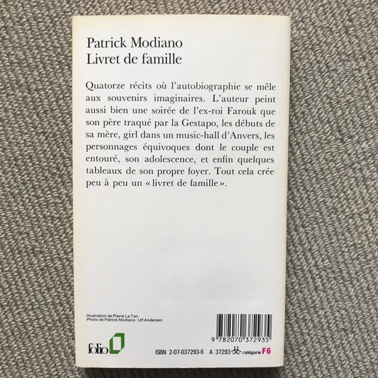 Modiano, Patrick - Livret de famille