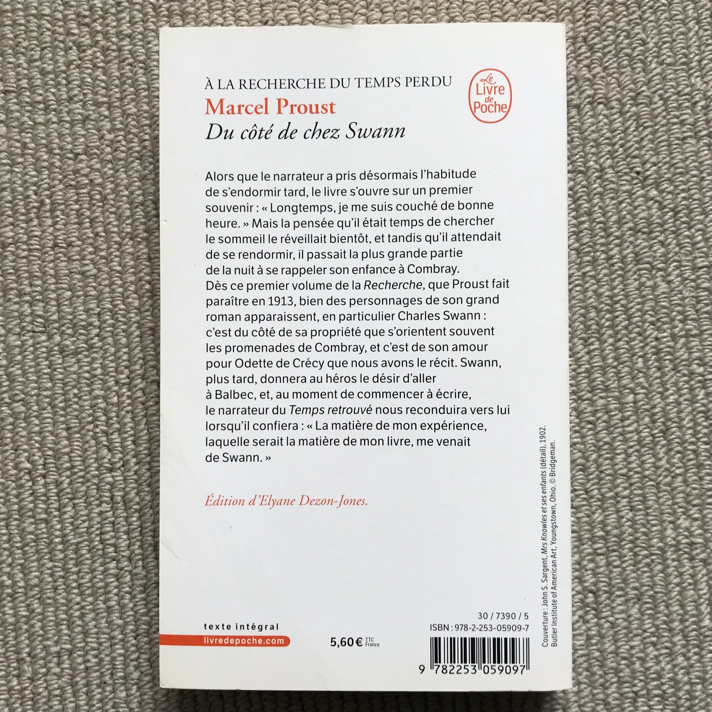 Proust - À la recherche du temps perdu volume 1: Du côté de chez Swann