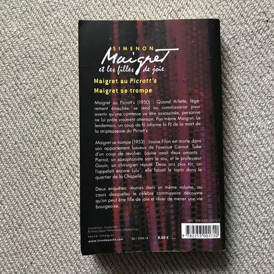 Simenon - Maigret et les filles de joie + Maigret au Picratt’s + Maigret se trompe