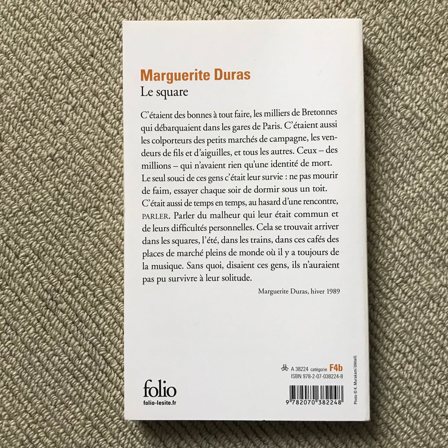 Duras, Marguerite - Le square