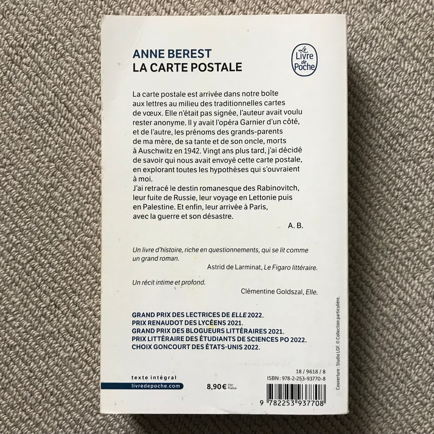 Berest, Anne - La carte postale