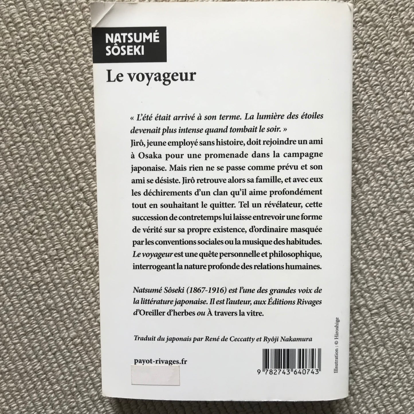 Sôséki, Natsumé - Le voyageur
