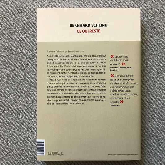 Schlink, Bernhard - Ce qui reste