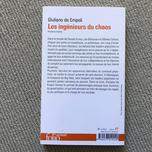 Empoli da, Giuliano - Les ingénieurs du chaos