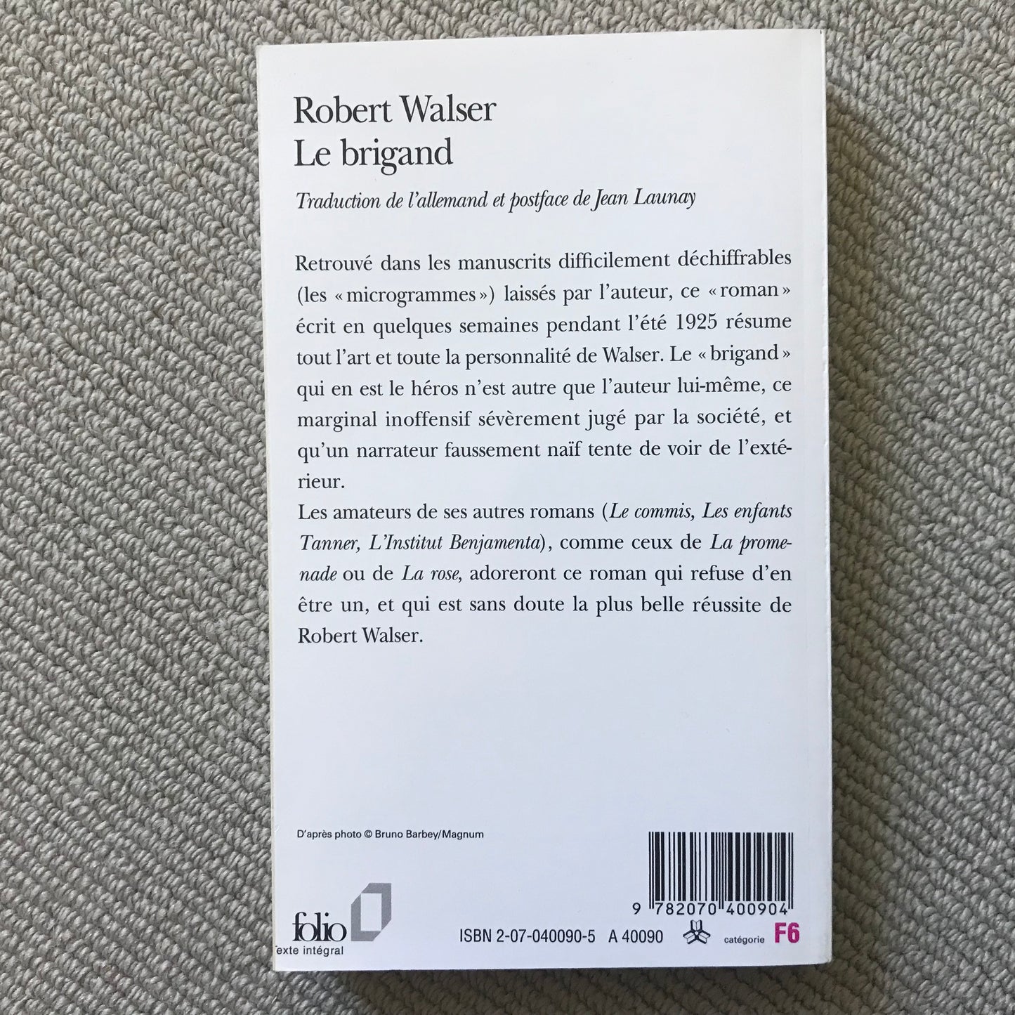 Walser, Robert - Le brigand