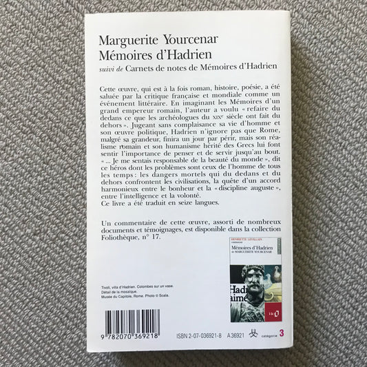 Yourcenar, Marguerite - Mémoires d’Hadrien
