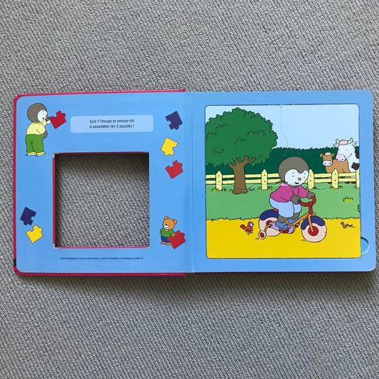 T’choupi le livre puzzle (5 puzzles de 3 pièces)