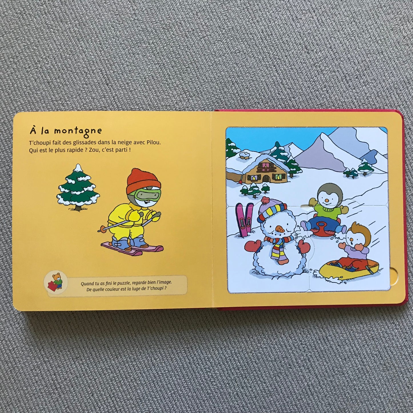 T’choupi le livre puzzle (5 puzzles de 3 pièces)