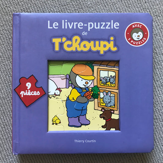 T’choupi le livre puzzle (5 puzzles de 3 pièces)