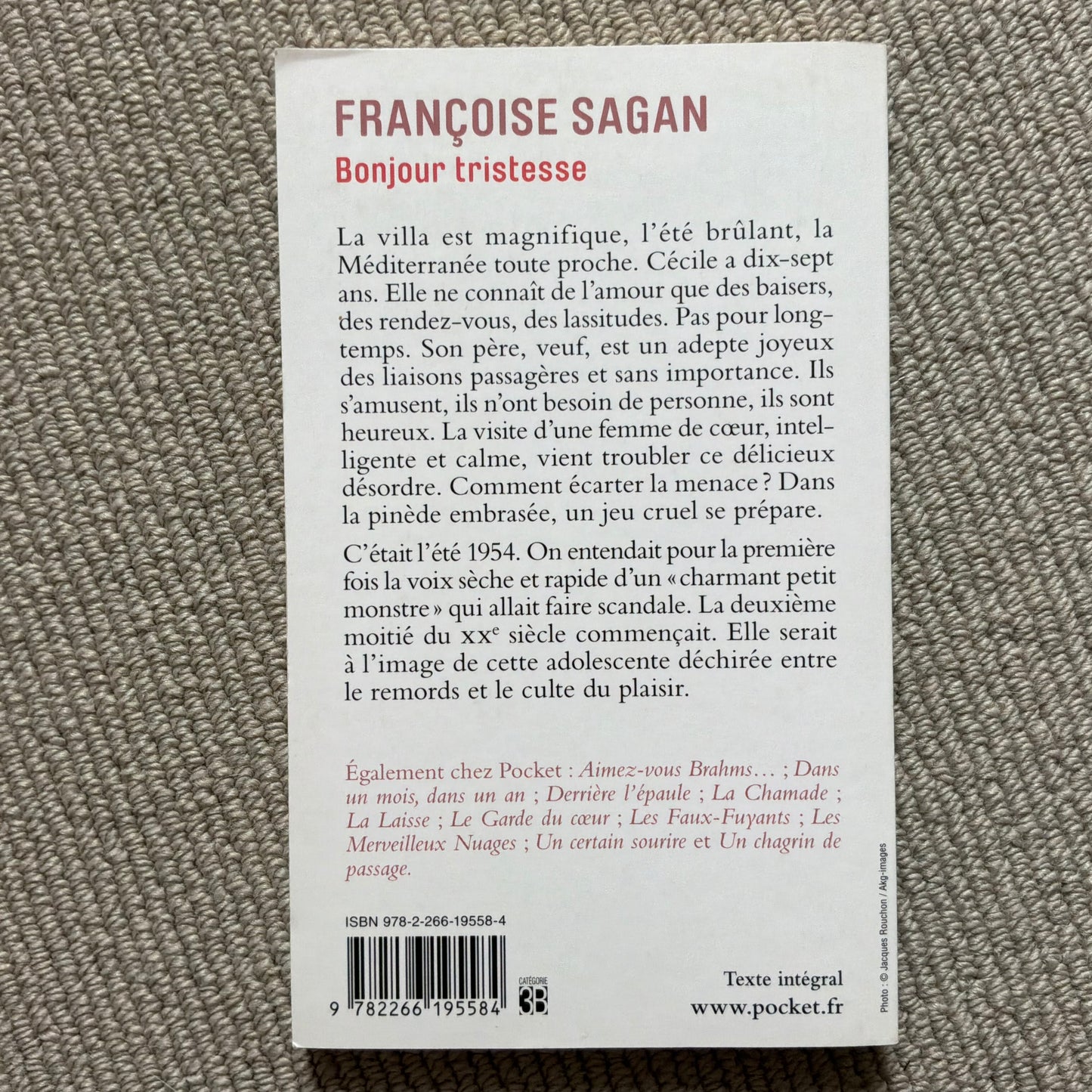 Sagan, Françoise - Bonjour tristesse