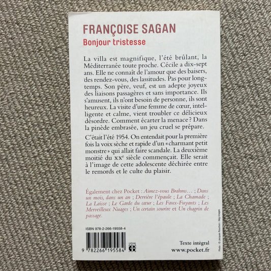 Sagan, Françoise - Bonjour tristesse