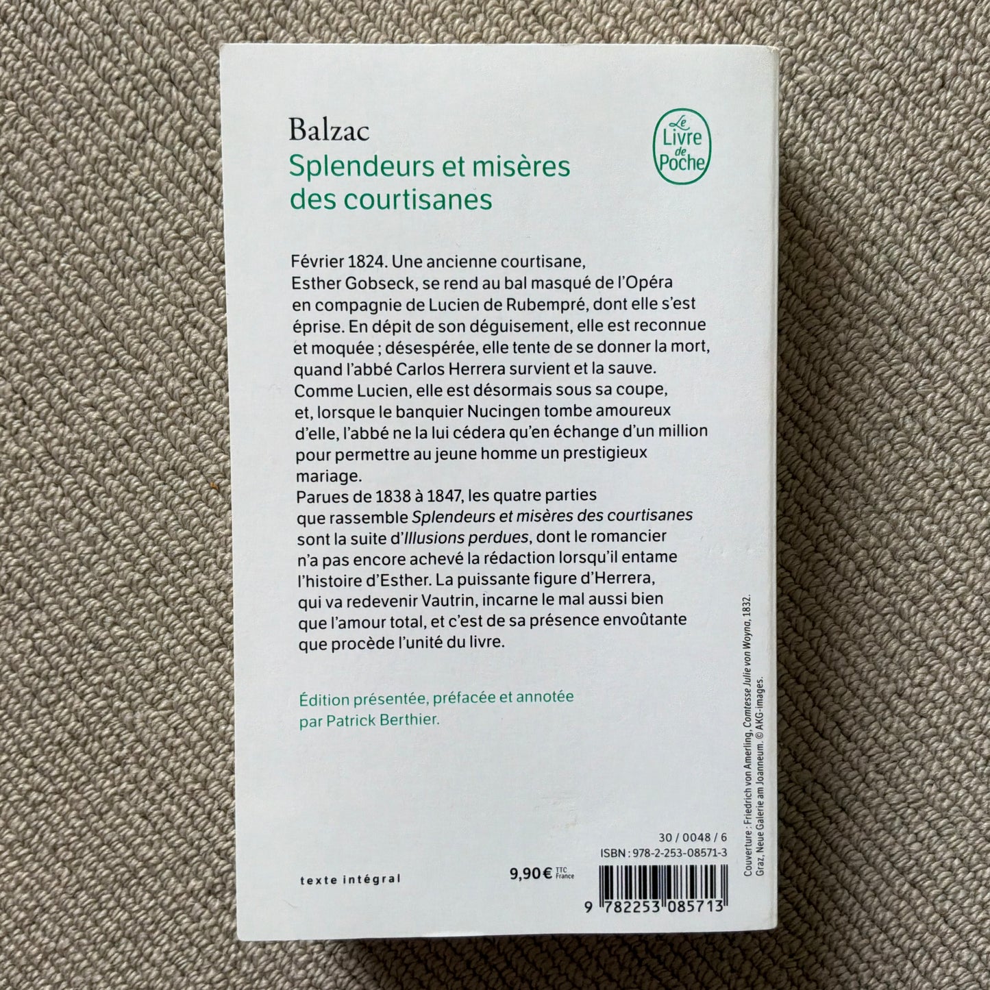 Balzac de, Honoré - Splendeurs et misères des courtisanes