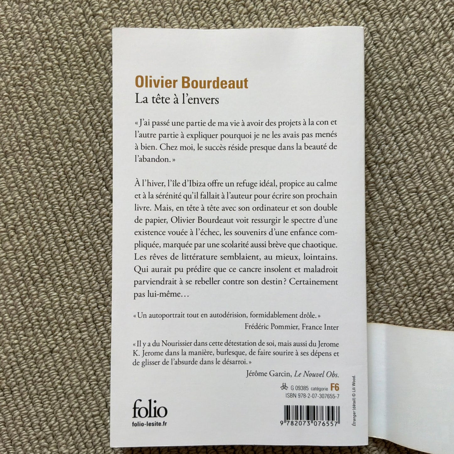Bourdeaut, Olivier - La tête à l’envers
