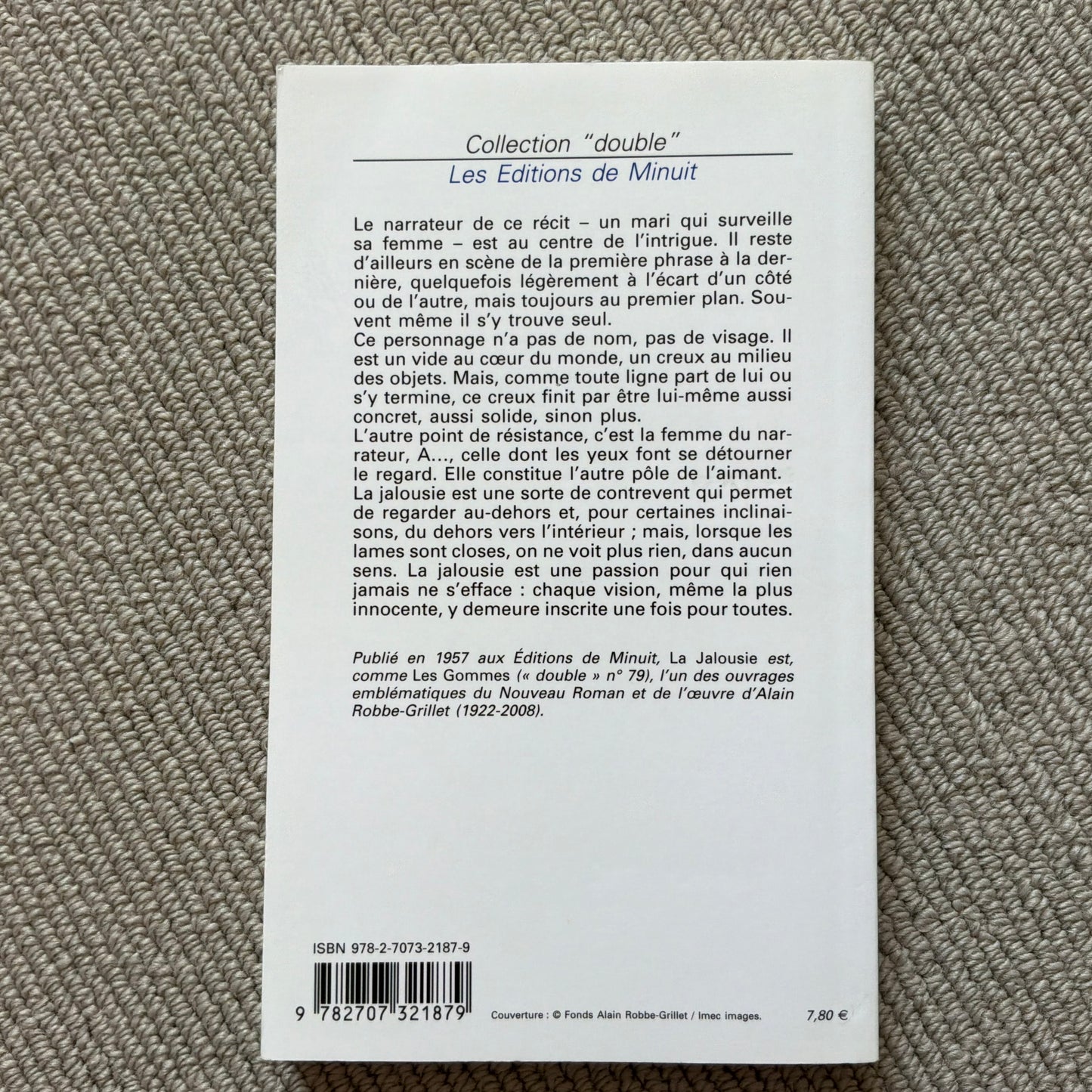 Robbe-Grillet, Alain - La jalousie