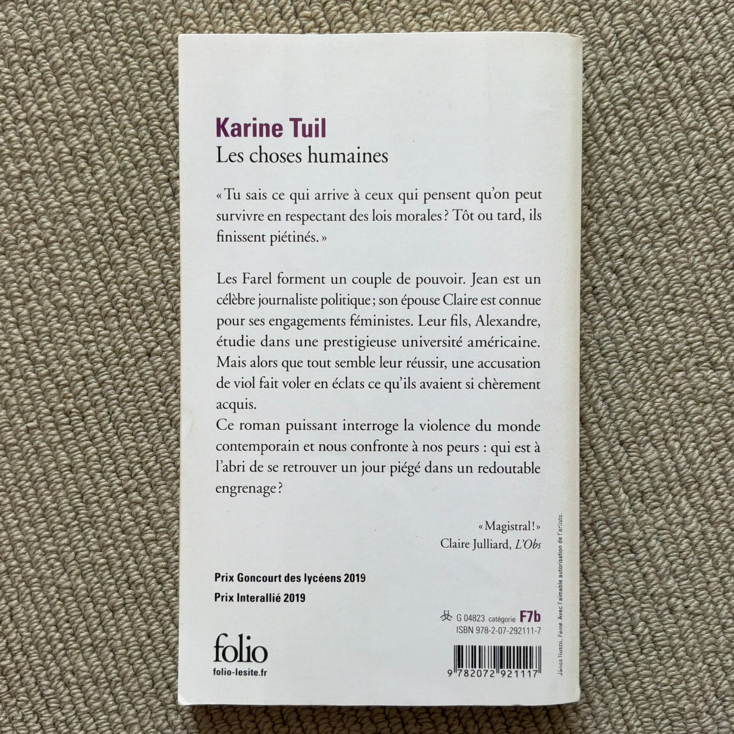 Tuil, Karine - Les choses humaines