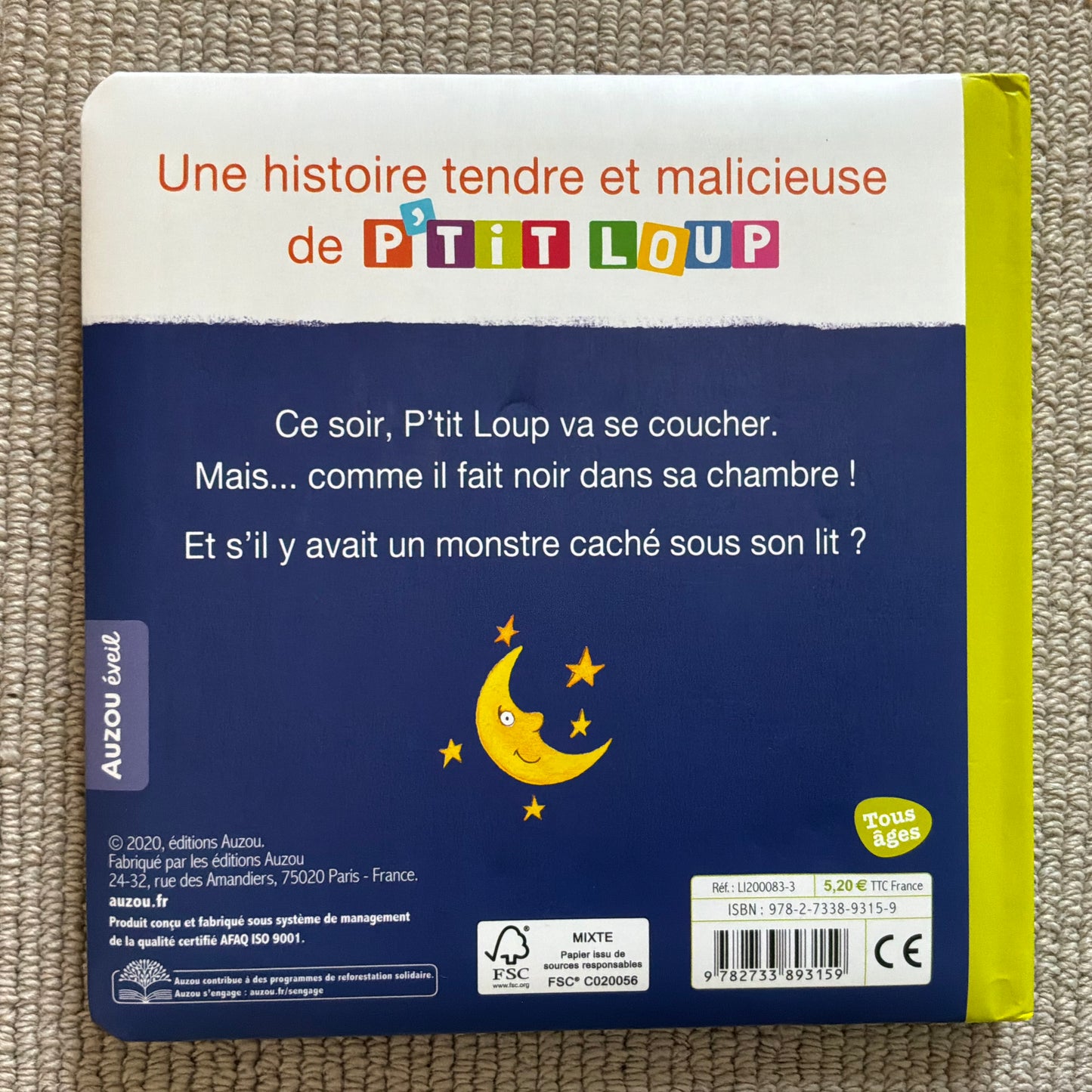 P’tit Loup a peur du noir - Lallemand, O. & Thuillier, E.