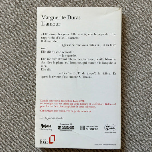 Duras, Marguerite - L’amour