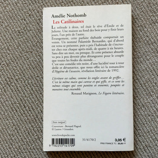 Nothomb, Amélie - Les Catilinaires
