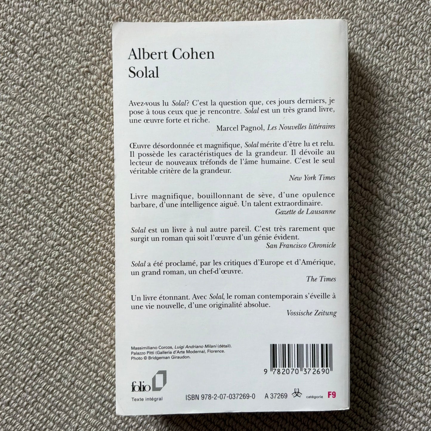 Cohen, Albert - Solal