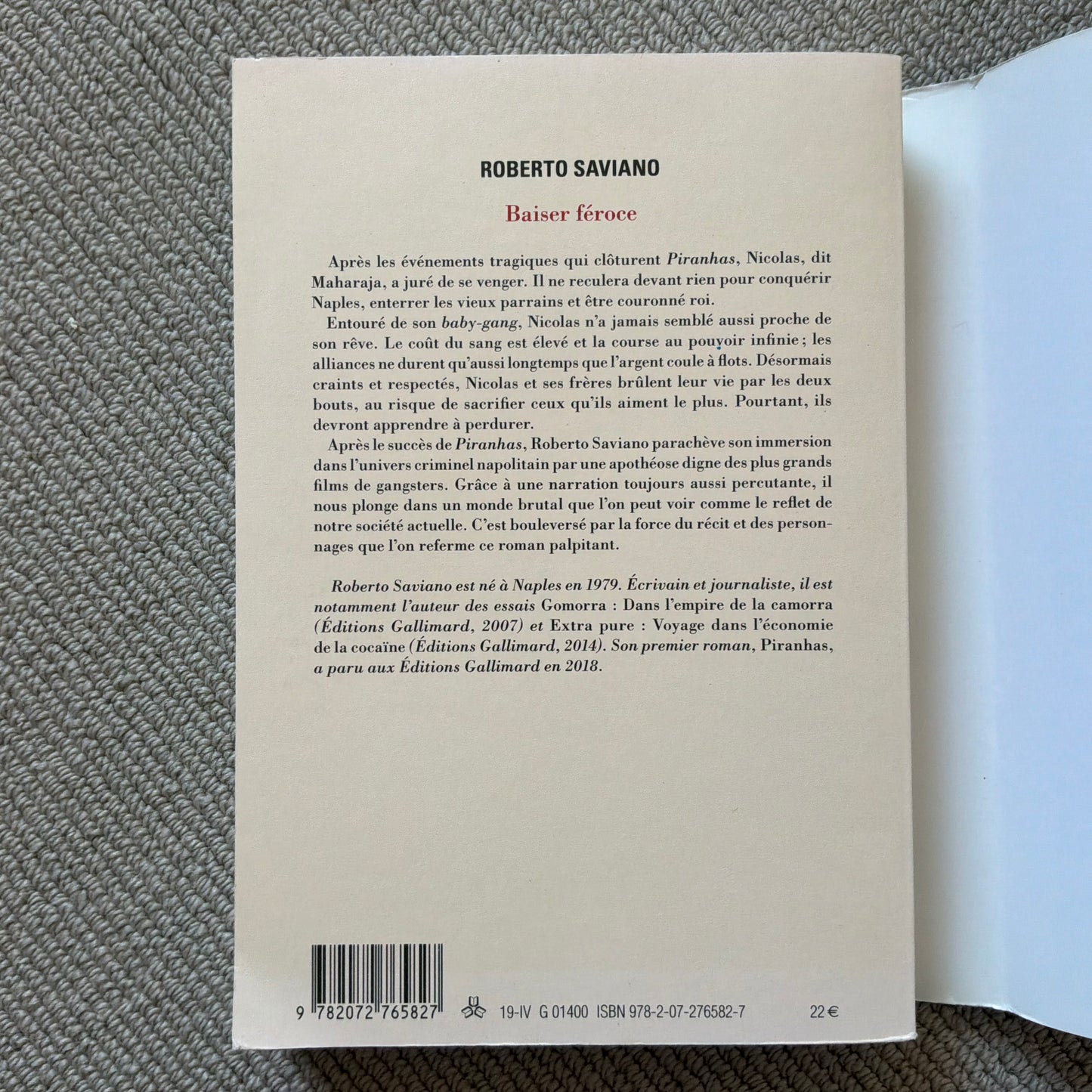 Saviano, Roberto - Baiser féroce