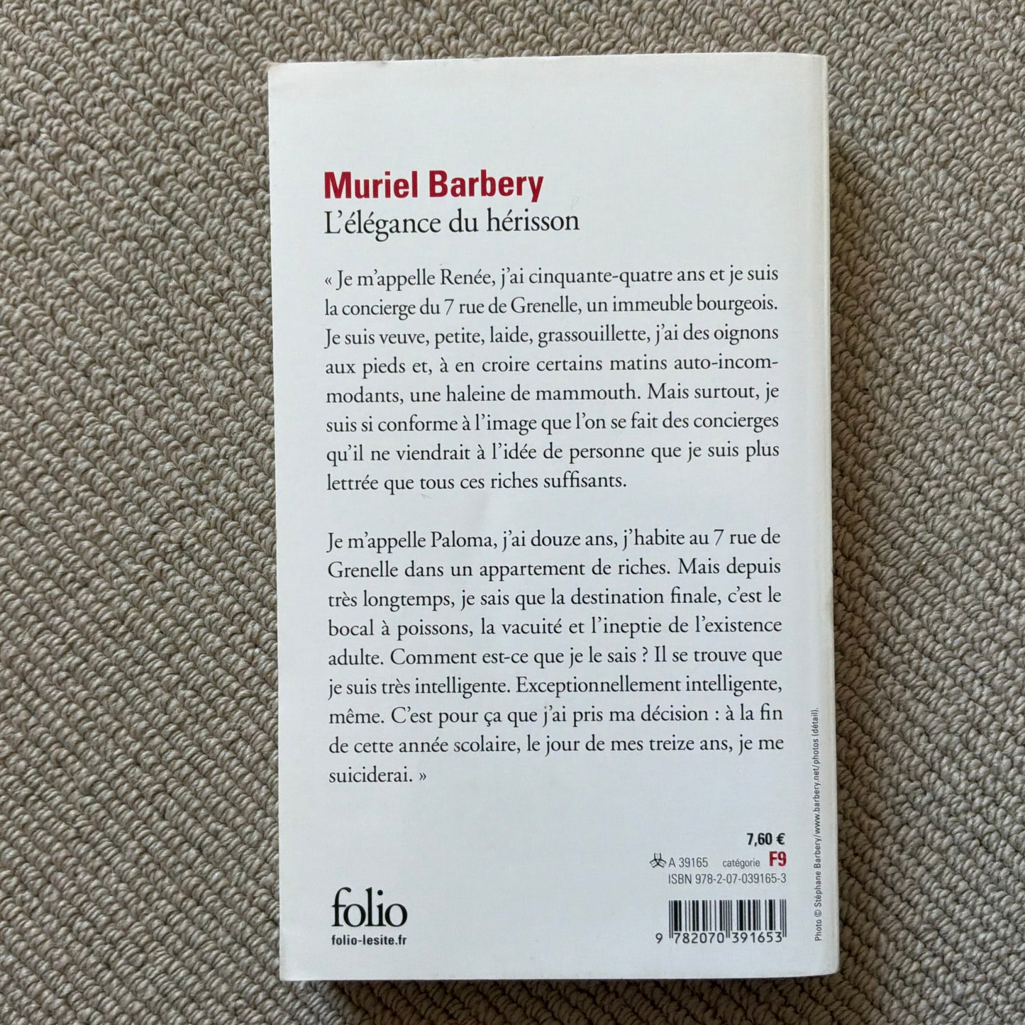 Barbery, Muriel - L’élégance du hérisson