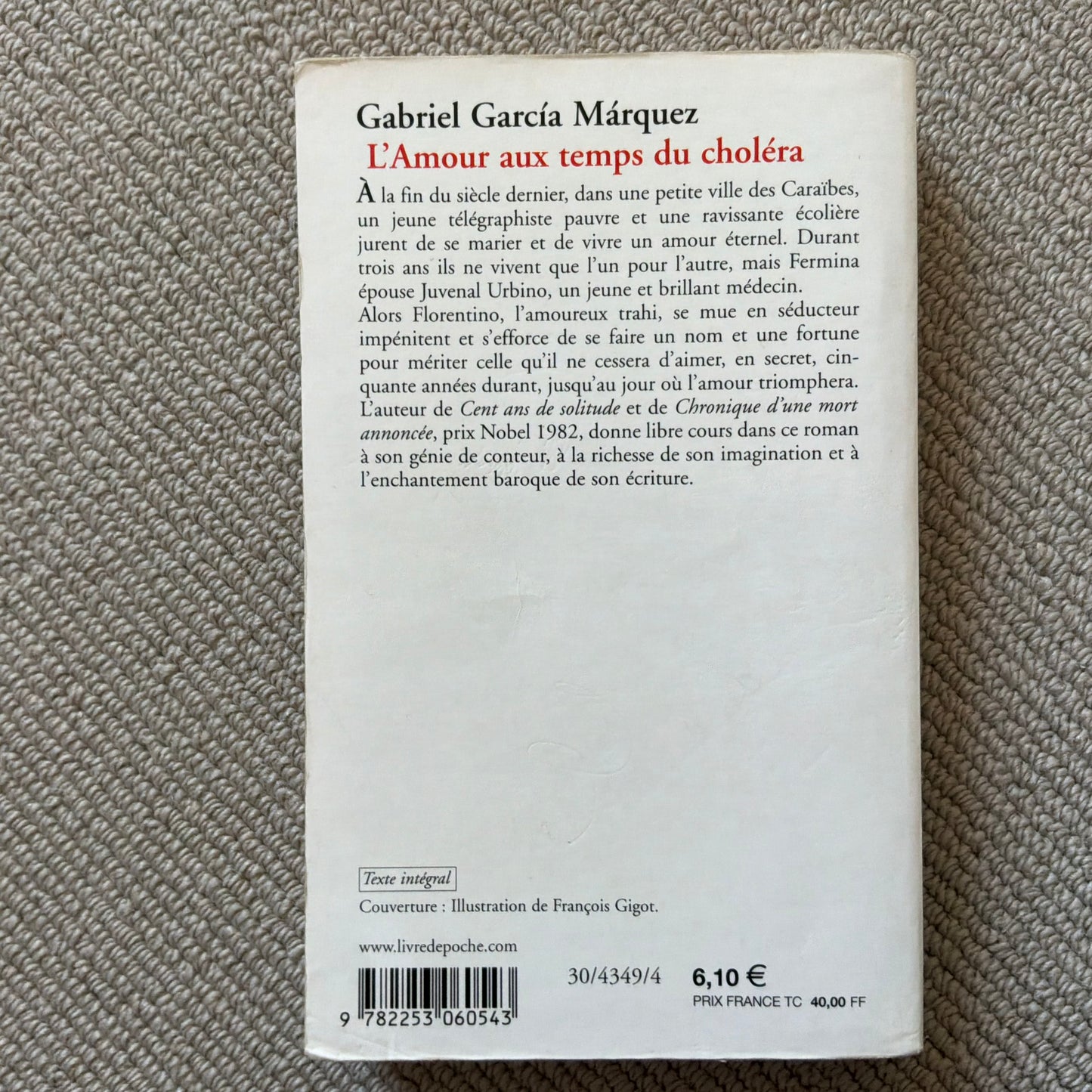Garcia Marquez, Gabriel - L’amour au temps du choléra